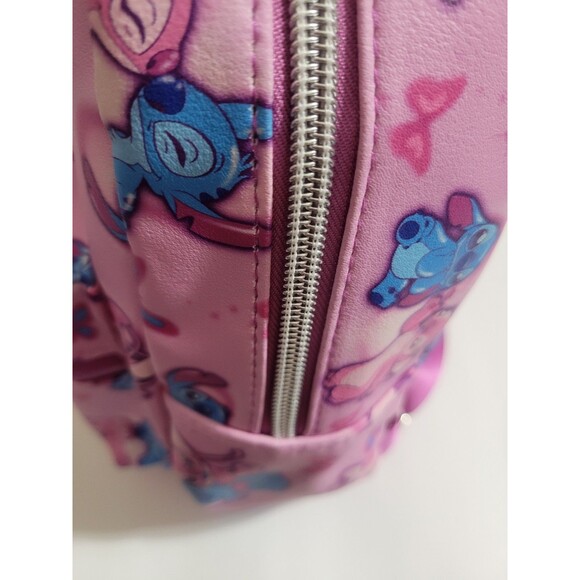 Angel And Stitch Mini Backpack Bundle Set Pink and Blue
